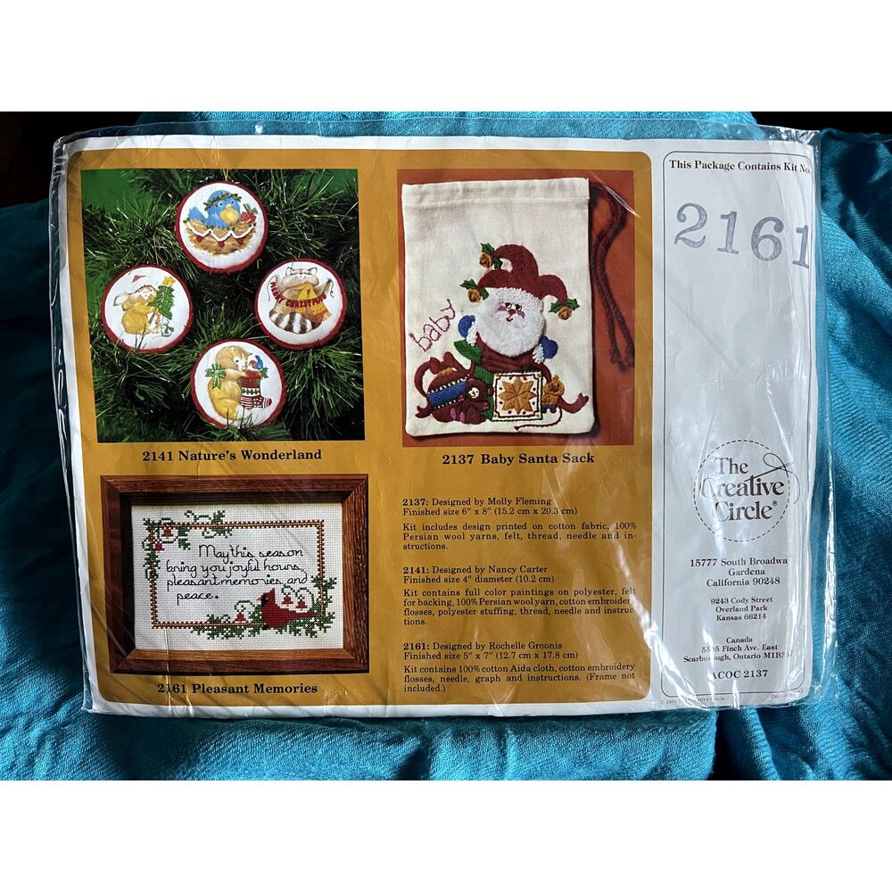 The creative circle 2161 pleasant memories Christmas cross stitch kit